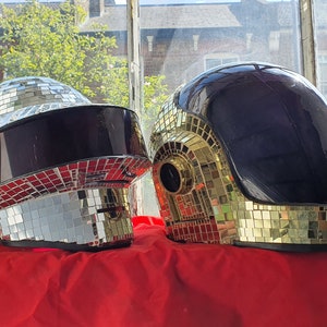 Set standard casco Daft Punk con palla da discoteca