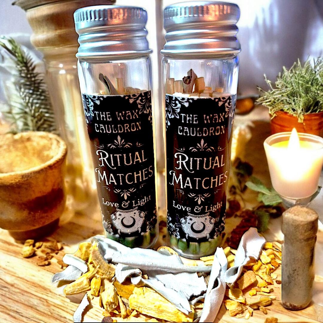 Infused Pickaxe Ritual Ritual Matches Infused With Sage & Palo Santo/ Blessed and Cleansed ...