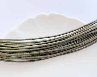 4 Green cord for necklaces jewellery making | jewellery making supplies | necklace stringing cord | faux leather rope jewellery supplies