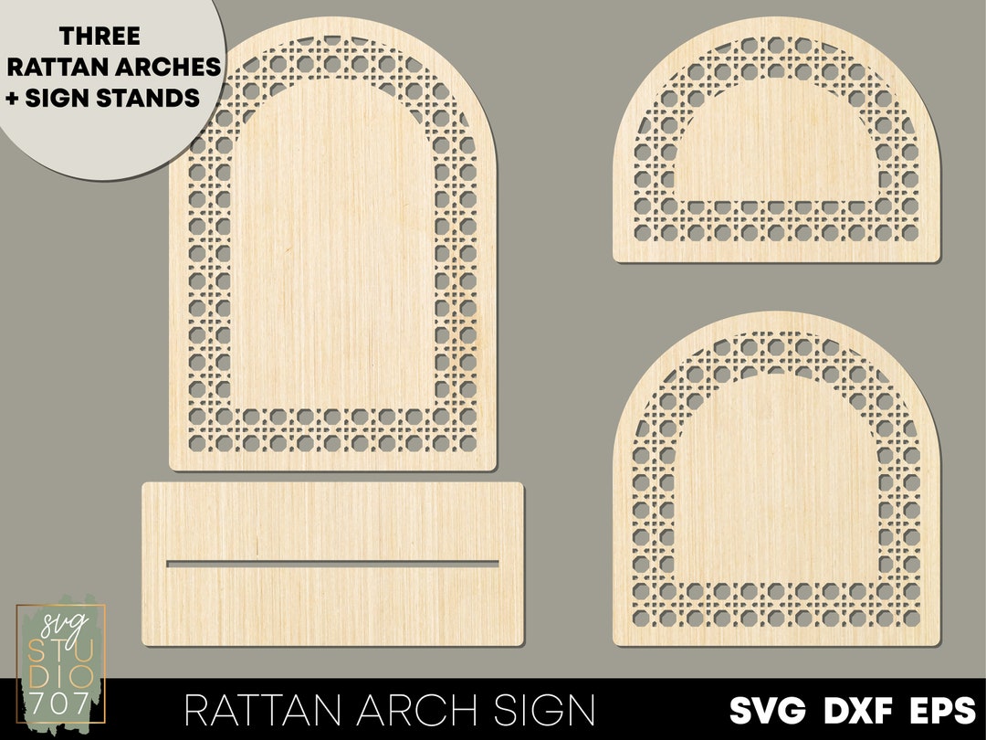 Rattan Arch Sign Svg Arch Shape Laser Cut Files Arched Frame Svg Arch ...