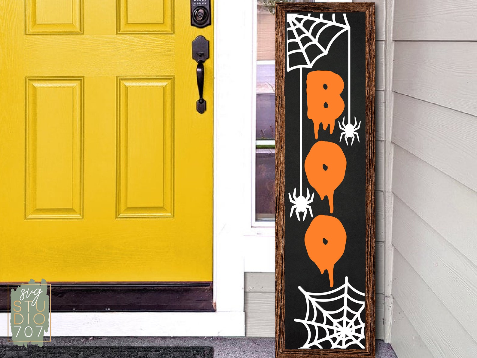 Halloween Porch Sign Svg Bundle Fall Porch Sign Svg Halloween Etsy