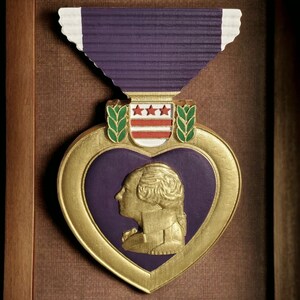 Wooden Purple Heart