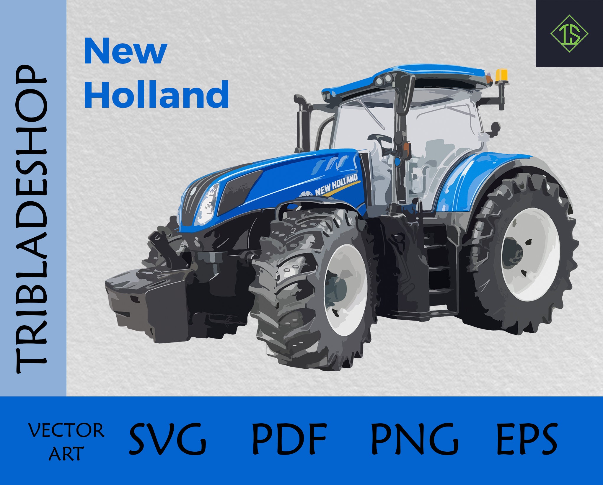 Tractor SVG New Holland SVG Farm Tractor SVG Tractor Cut Etsy México