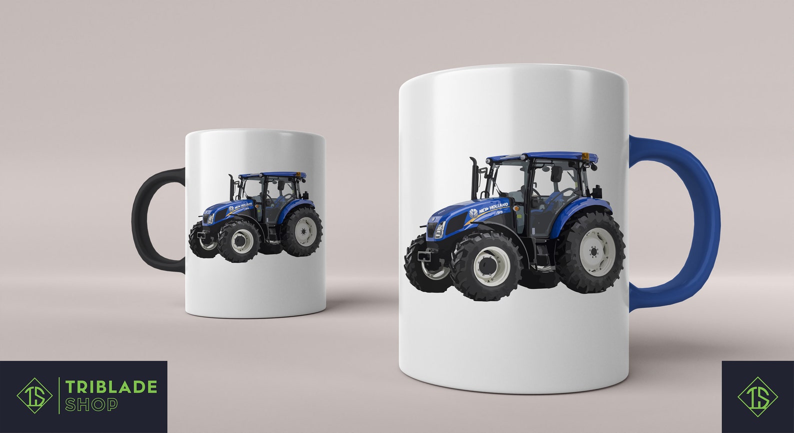 Farm Tractor New Holland SVG PDF PNG Prints Clipart Etsy