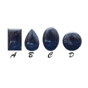 Covellite Cabochon | Covellite Gemstone | Covellite Blue Cab | Free Size Covellite | Pear Covellite Stone | Natural Covellite Cab