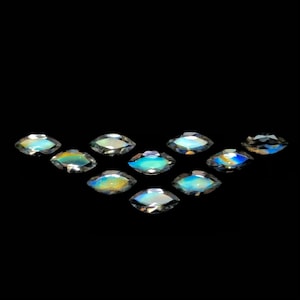 3x6mm Moonstone Gemstone | Blue Fire Moonstone Cut | Marquise Moonstone | Indian Moonstone | Moonstone For Ring | Natural Moonstone Cab