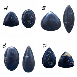 Covellite Cabochon | Covellite Gemstone | Covellite Blue Cab | Free Size Covellite | Pear Covellite Stone | Natural Covellite Cab