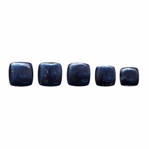 5 Pieces Covellite Cabochon | Covellite Gemstone | Covellite Blue Cab | Blue Covellite | Cushion Covellite Stone | Natural Covellite Cab