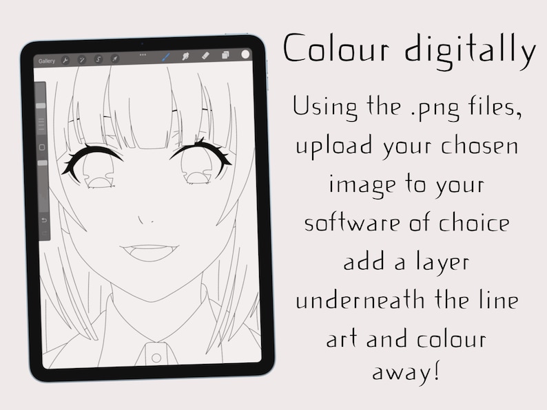 Anime Colouring Pages Instant Download Digital Download Colouring Pages