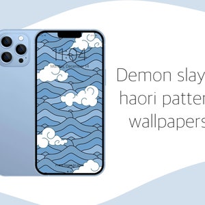 Demon Characters Haori Pattern Phone/iPad Wallpaper | Kimestu No Yaiba | Haori | Pattern Wallpaper | Anime Wallpaper | iPhone/iPad | Android