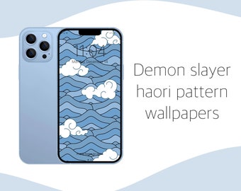 Demon Characters Haori Pattern Phone/iPad Wallpaper | Kimestu No Yaiba | Haori | Pattern Wallpaper | Anime Wallpaper | iPhone/iPad | Android