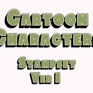 20 Cartoon Characters Stampset Ver 1 | Procreate Stamps | Cartoons | Digital | Brushes | Stamps | Digital Stamps | Cartoon Procreate | IOS