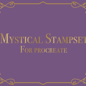 Mystische Procreate Stempel | 20 Stempel | Digitale Stempel | Procreate | Procreate Pinsel