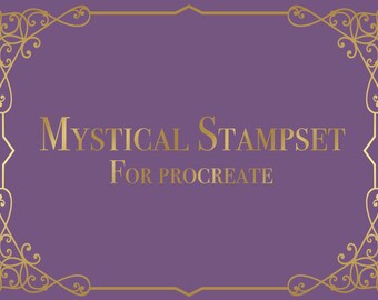 Mystical Procreate Stamps | 20 Stamps | Digital Stamps | Procreate | Procreate Brushes