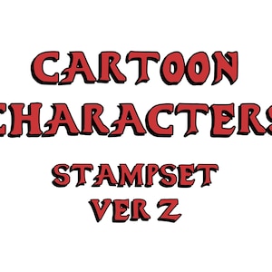 28 Cartoon Characters Stampset VER 2 | Procreate Stamps | Cartoons | Digital | Brushes | Stamps | Digital Stamps | Cartoon Procreate | IOS