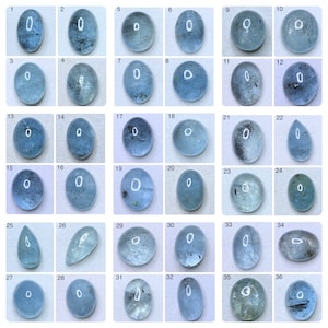 Natural Aquamarine  Cabochon Loose Gemstone Cut Pendant Size Ring Size Aquamarine AAA+ 1