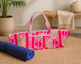 Tiger Print Yoga Mat Bag