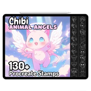 Procreate Chibi Kawaii Animals Angels Pets Cherubs Christmas Kawaii ...