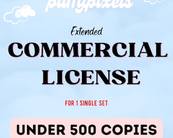 Commercial License, ONE Single Set Commercial License, Commercial License Clipart, Commercial Use, License, Clipart License, Paper License