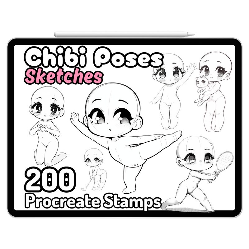 Chibi Drawing Base Etsy