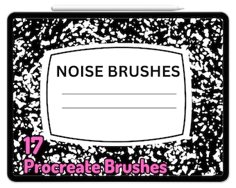 Procreate Noise Dots Pennelli con hash Composizione Libro Modello Y2K Notebook Retro Bujo Adesivi Fotografia Granulosa Vecchia Estetica Macchie Polvere