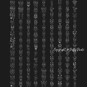Procreate Kawaii Chibi Stamps Frog Girl Cat Girl Cute Brushes Sticker ...