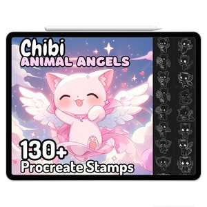 Procreate Chibi Kawaii Animals Angels Pets Cherubs Christmas Kawaii ...