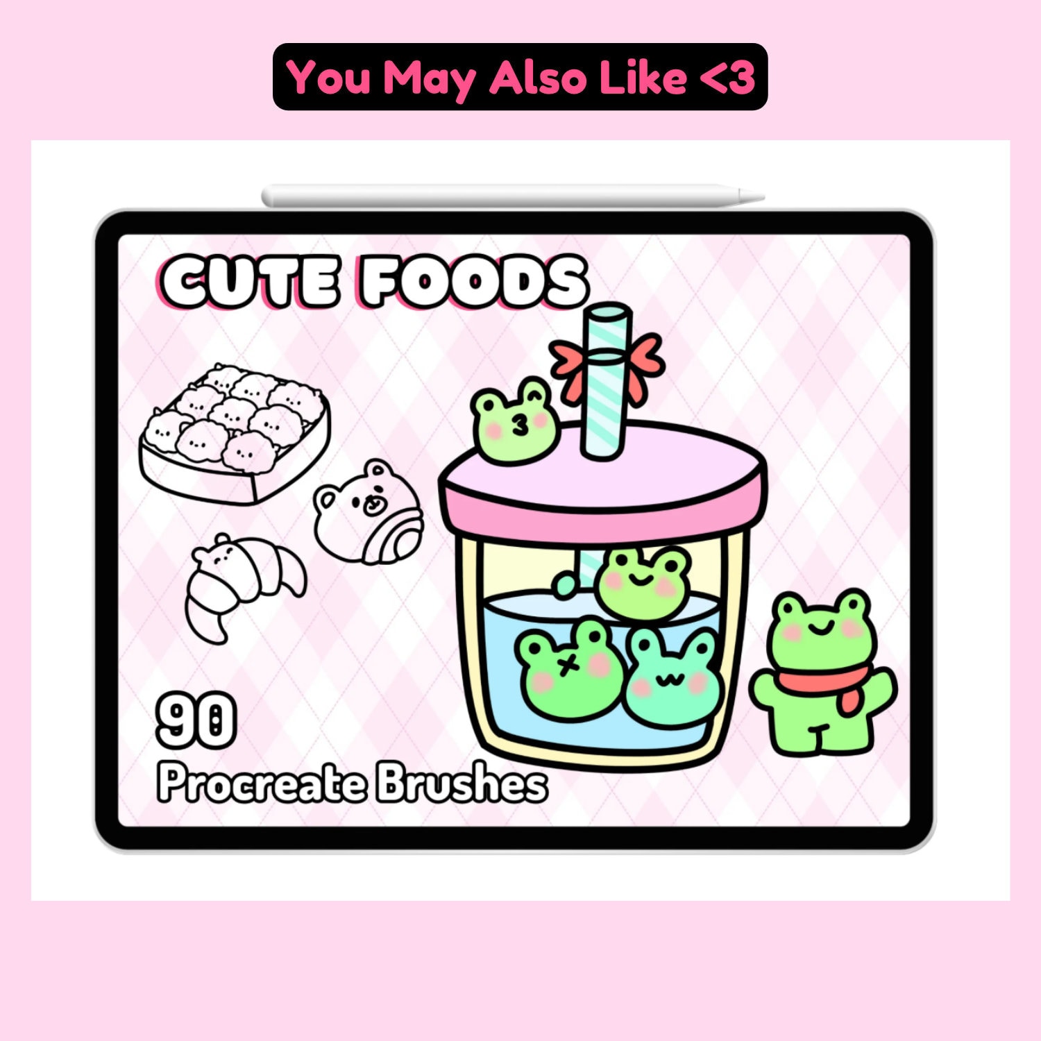 Kawaii Procreate Brushes Stamps Chibi Cute Cats Kitty Animals Pets ...