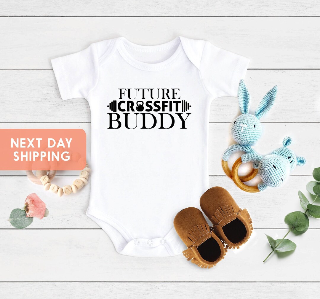 Future Crossfit Buddy Baby Onesie® Cute Fitness Onesie® Etsy