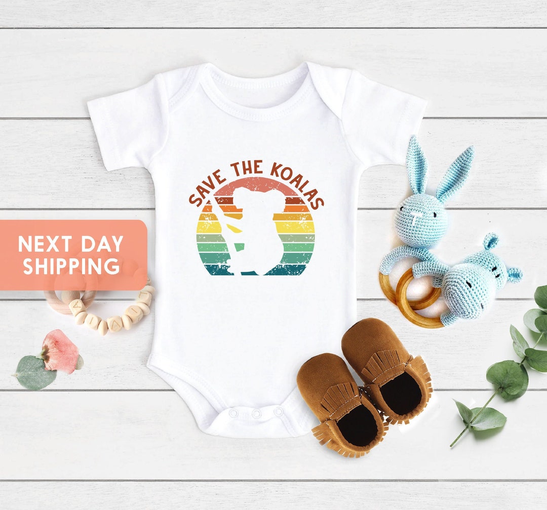 Save the Koalas Baby Onesie® Koala Kids Shirt Koala Themed Etsy