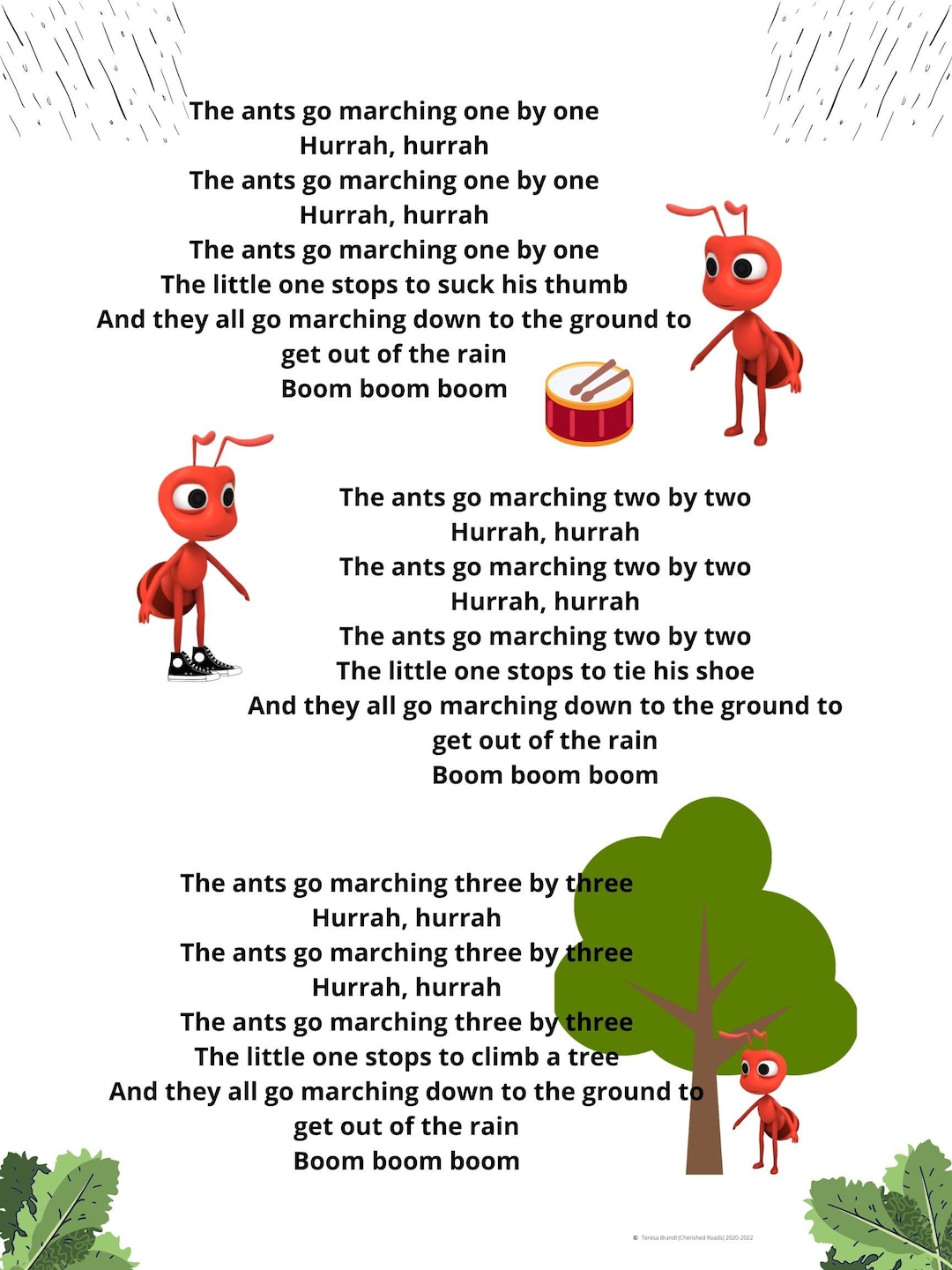 Numbers Rhyme, Poster, Counting, Printable, Digital Download, PDF ...