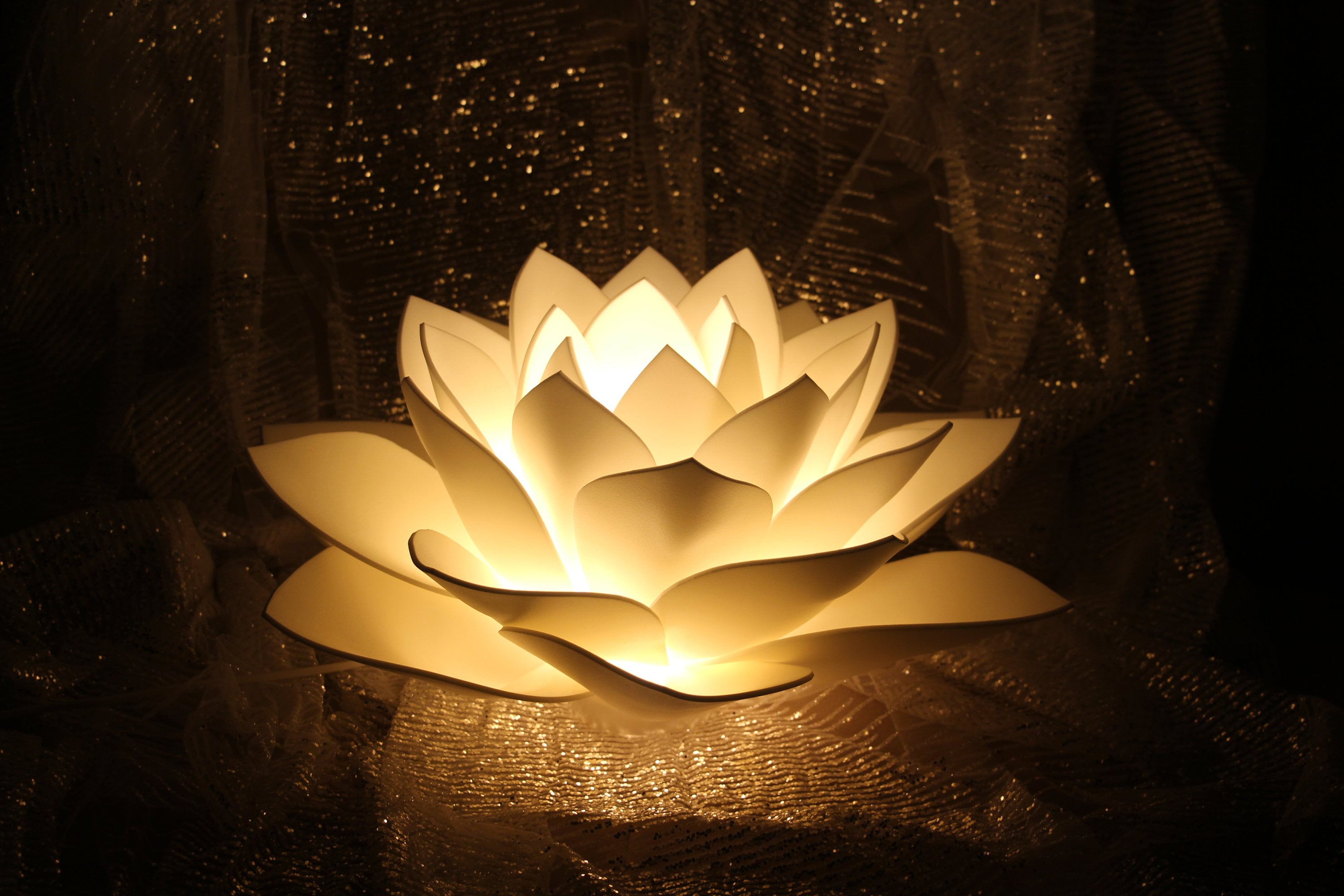 Lotus lamp - Etsy
