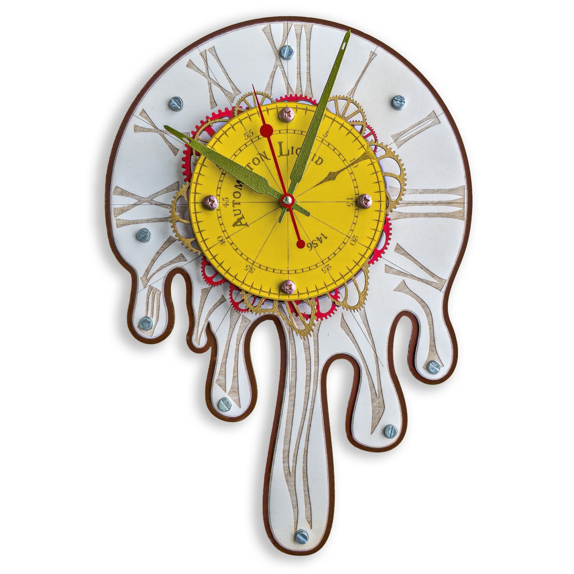 Automaton 1456 Melting Time Large Wall Clock Salvador Dali Etsy