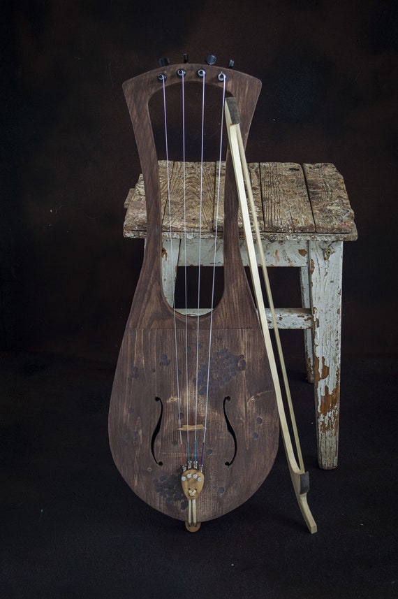 Forhåbentlig klimaks ordbog Alt-talharpa Alt-lyre Medieval Music Bowed Alt-violin - Etsy