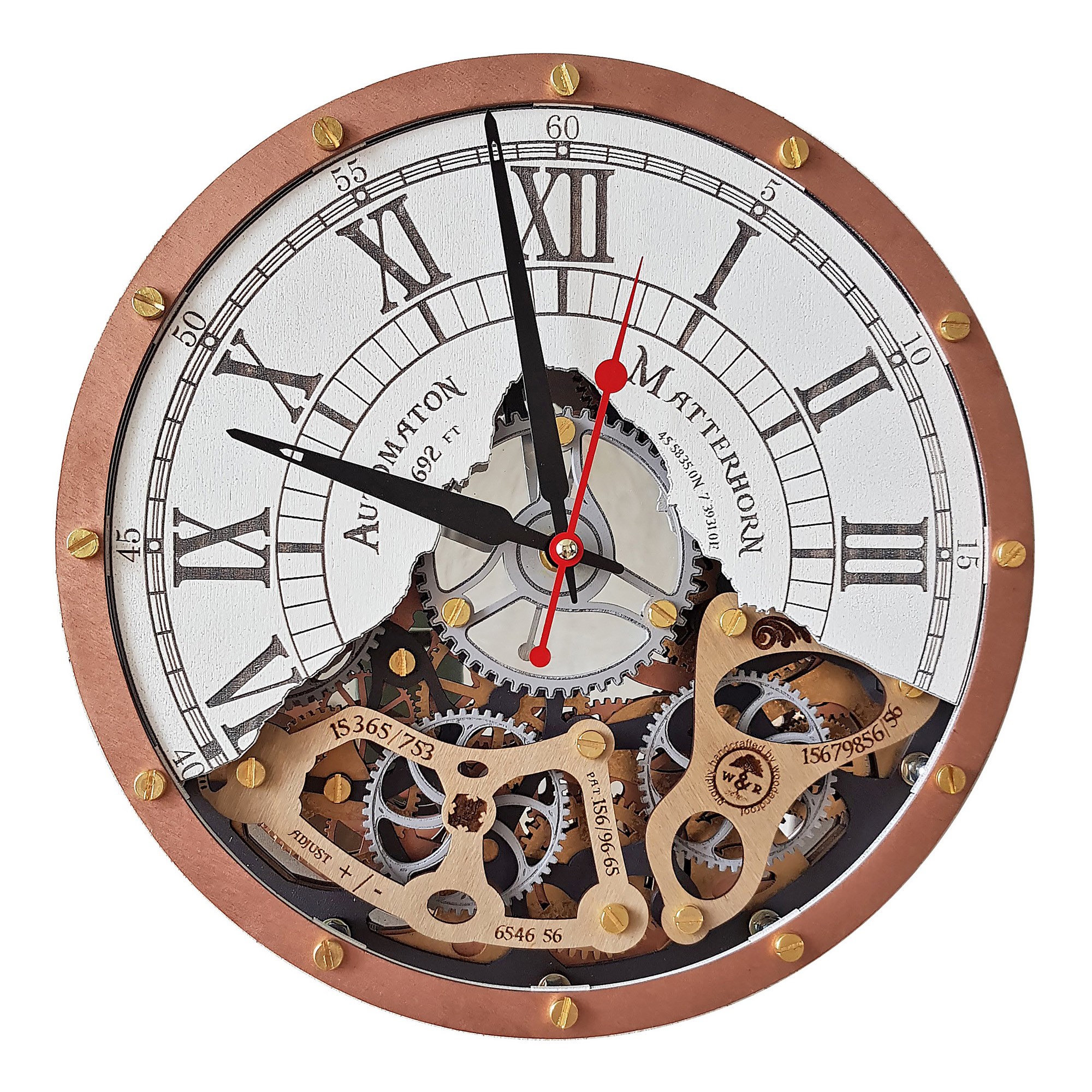 Часы настенные в стиле индастриал. Наручные часы с гравировкой. Часы худ. Кованый декор для интерьера. Часы с короной послевоенные.