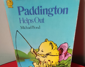 Paddington ajuda: livro de bolso Puffin vintage de 1976