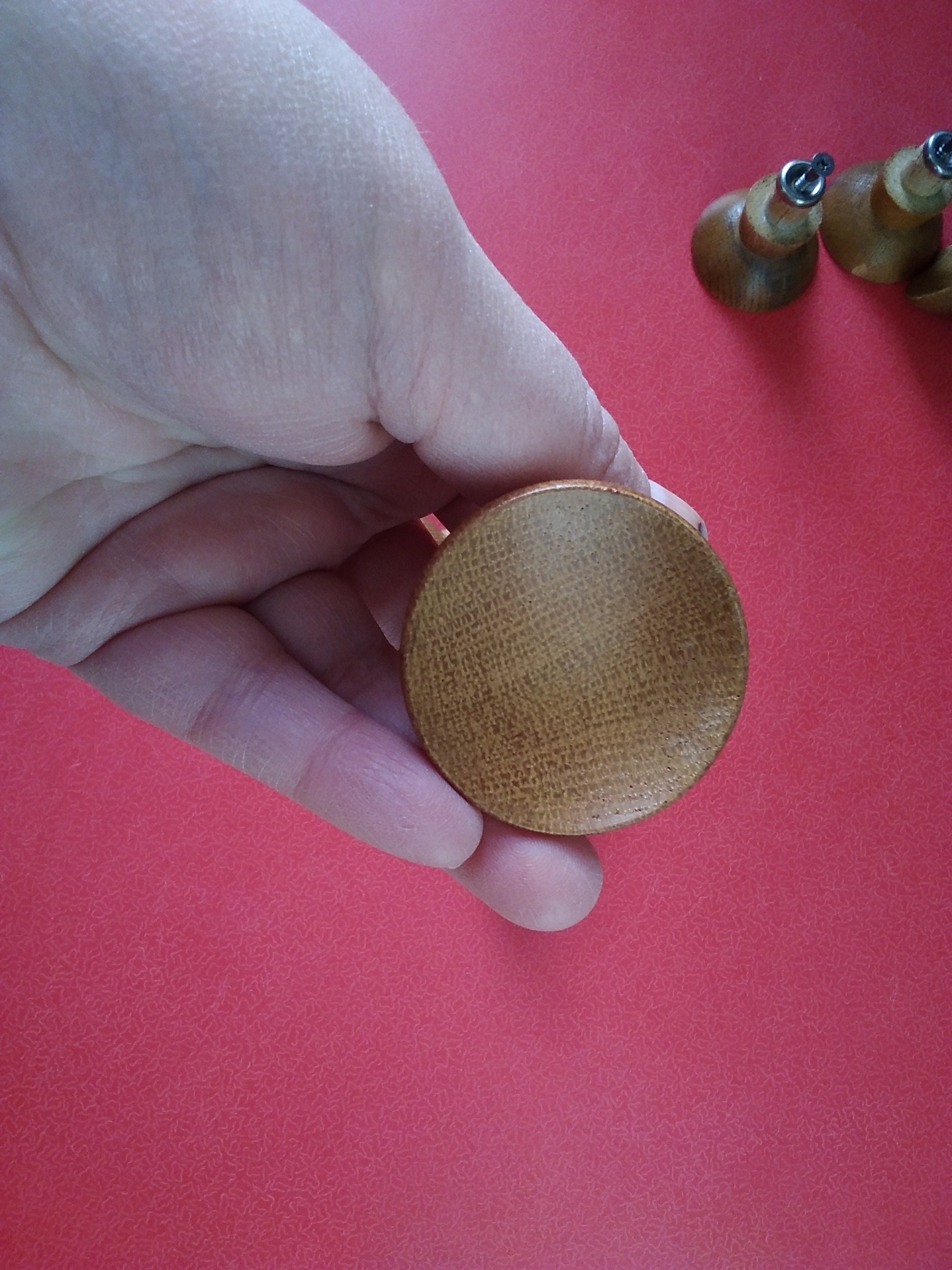 Original Teak Wood Mid Century Door Knobs Etsy UK