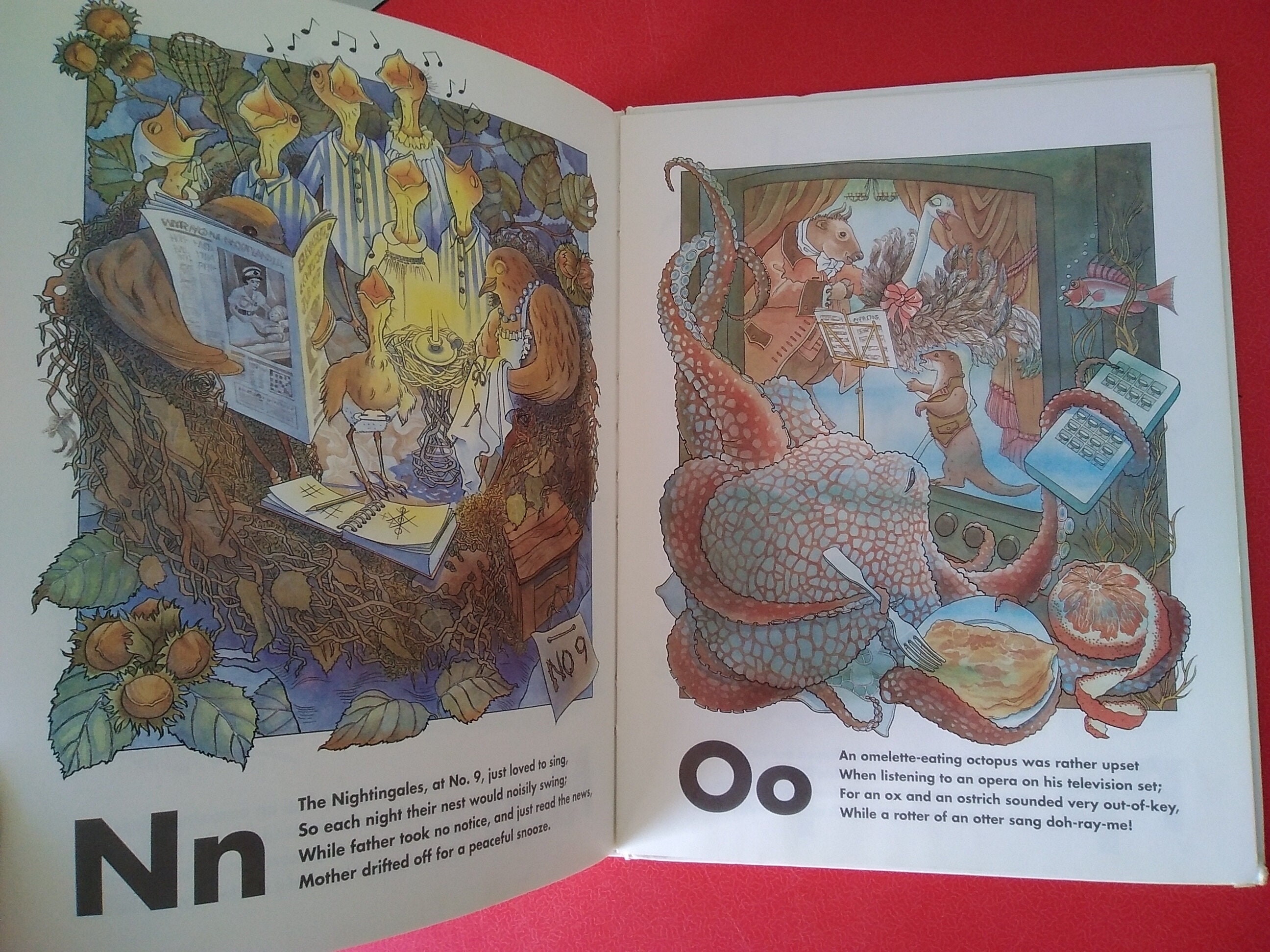 Vintage ABC Book: 1990s Illustrated Children's Nursery Gift - Etsy