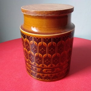 Hornsea Sugar Heirloom 1970&#39;s large jar cannister large storage