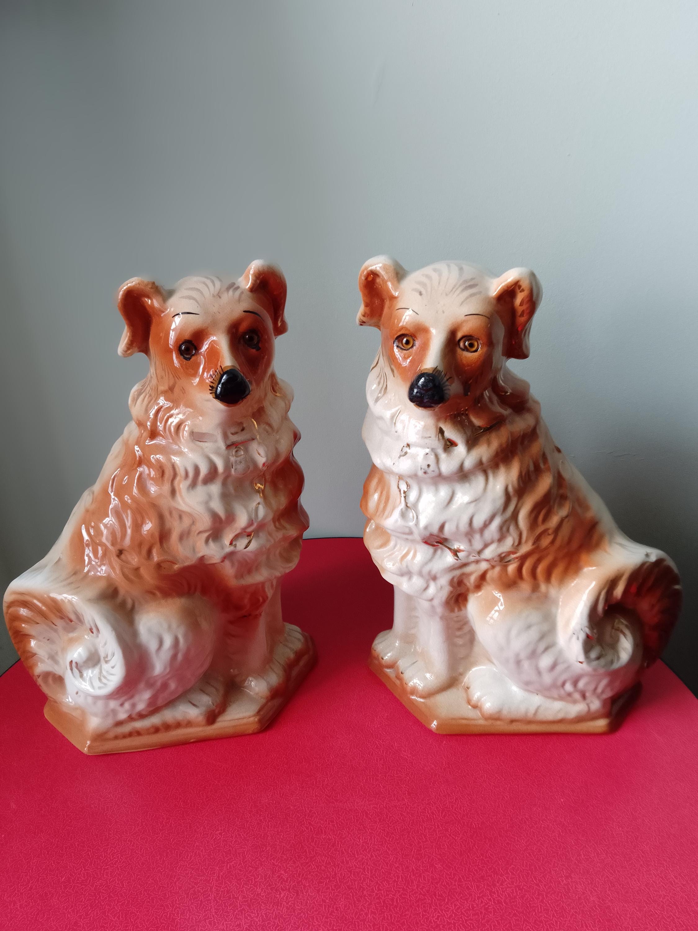 Staffordshire dog pair - Etsy 日本