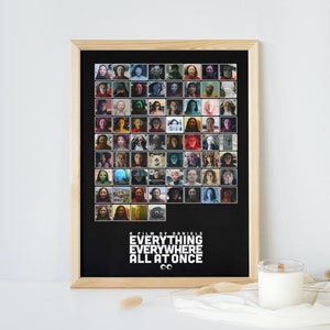 The Many Faces of Evelyn Quan Wang - Everything Everywhere all at Once - Character Poster