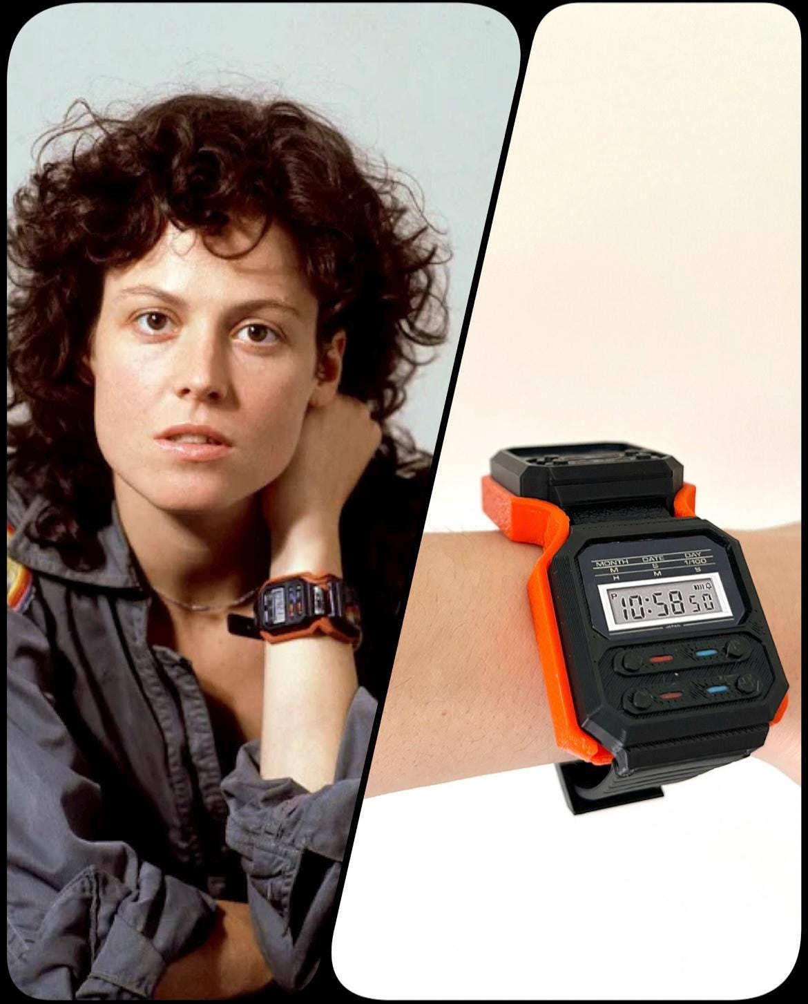 Alien Ripley 's watch twin custom - movie watch complete replica, cosplay accessory