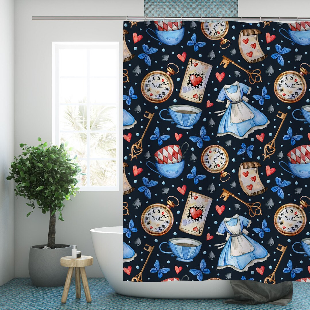 Alice In Wonderland Shower Curtain