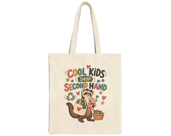 Borsa tote in tela di cotone