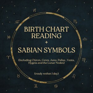 Natal chart and Sabian degrees Analysis