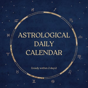 Calendario astrológico personalizado de 12 meses, calendario personalizado de 1 año