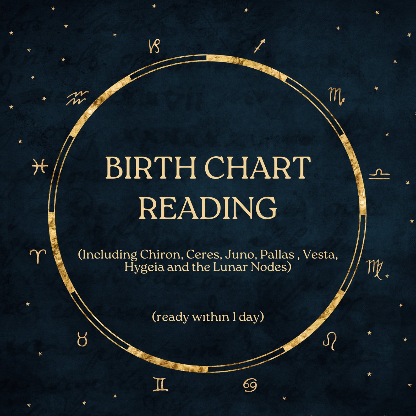 Natal Chart Reading Birth Chart Analysis With Asteroids (PDF) Etsy