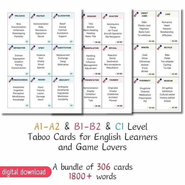 Vocabulary Cards Etsy Vocabulary Cards Etsy