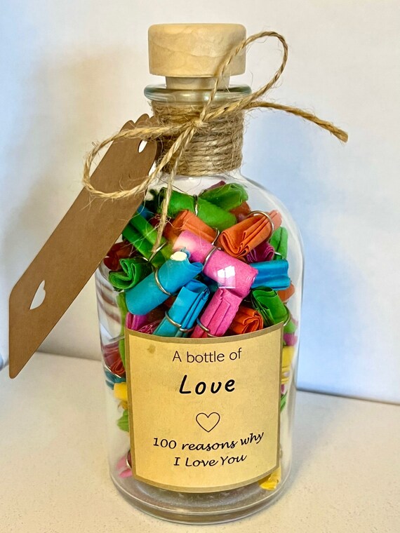 100 Love Messages Messages in a Bottle to Say I Love You 100 Etsy