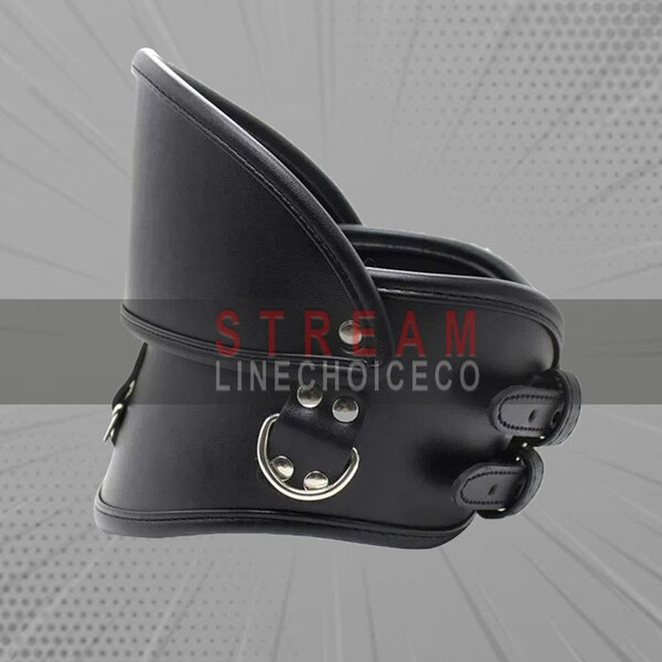 Leather Neck Collar Etsy